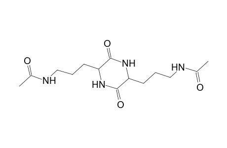 Acetamide, N,N'-[(3,6-dioxo-2,5-piperazinediyl)di-3,1-propanediyl]bis-, (2S-cis)-