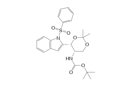 N-[(4R,5S)-4-(1-besylindol-2-yl)-2,2-dimethyl-1,3-dioxan-5-yl]carbamic acid tert-butyl ester