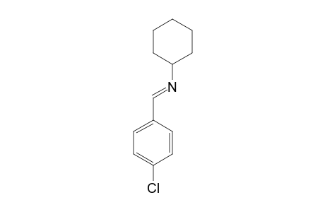 N-(4-CHLOROPHENYLMETHYLIDENE)-CYCLOHEXANAMINE