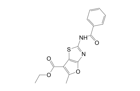 2-BENZAMIDO-5-METHYLFURO[2,3-d]THIAZOLE-6-CARBOXYLIC ACID, ETHYL ESTER