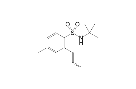 N-(tert-butyl)-4-methyl-2-(prop-1-en-1-yl)benzenesulfonamide