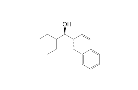 anti-5-Ethyl-3-(phenylmethyl)-1-hepten-4-ol