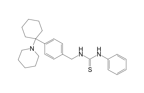 N-phenyl-N'-[[4-[1-(1-piperidinyl)cyclohexyl]phenyl]methyl]thiourea