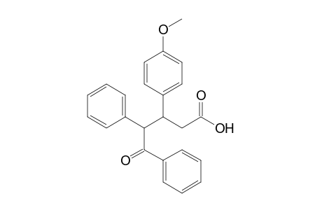 3-(4-Methoxyphenyl)-5-oxidanylidene-4,5-diphenyl-pentanoic acid