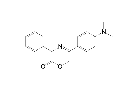 Benzeneacetic acid, .alpha.-[[[4-(dimethylamino)phenyl]methylene]amino]-, methyl ester