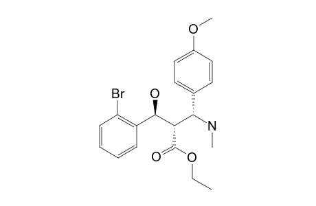 Ethyl (2S*,3S*)-3-(2-Bromophenyl)-3-hydroxy-2-[(R*)-(4-methoxyphenyl)(methylamino)methyl]propanoate