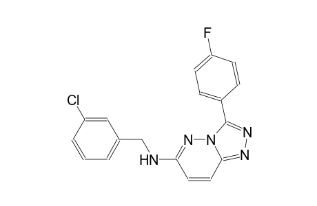 [1,2,4]triazolo[4,3-b]pyridazin-6-amine, N-[(3-chlorophenyl)methyl]-3-(4-fluorophenyl)-