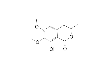 1H-2-Benzopyran-1-one, 3,4-dihydro-8-hydroxy-6,7-dimethoxy-3-methyl-, (R)-