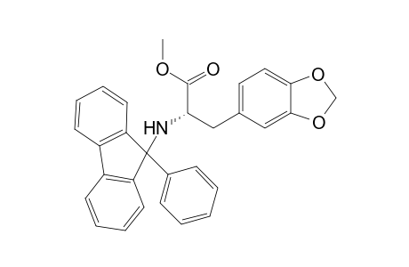 Methyl (S)-3-[3,4-bis(methylenedioxy)phenyl]-2-[N-(9-phenylfluoren-9-yl)amino]propanoate