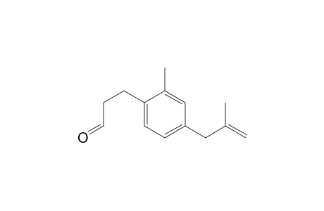 3-(2-methyl-4-(2-methylallyl)phenyl)propanal