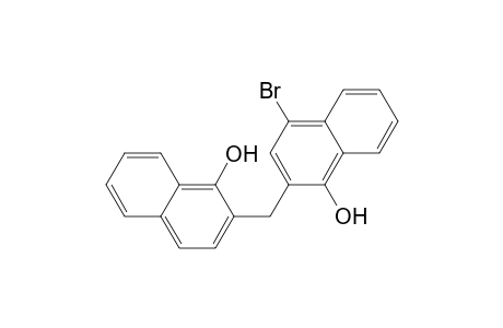 4-Bromanyl-2-[(1-oxidanylnaphthalen-2-yl)methyl]naphthalen-1-ol