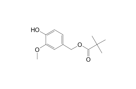 (3-methoxy-4-oxidanyl-phenyl)methyl 2,2-dimethylpropanoate