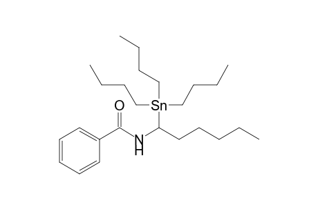 N-[1-(Tributylstannyl)hexyl]benzamide