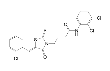 4-[(5Z)-5-(2-chlorobenzylidene)-4-oxo-2-thioxo-1,3-thiazolidin-3-yl]-N-(2,3-dichlorophenyl)butanamide