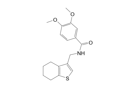Benzamide, 3,4-dimethoxy-N-[(4,5,6,7-tetrahydro-1-benzothiophen-3-yl)methyl]-