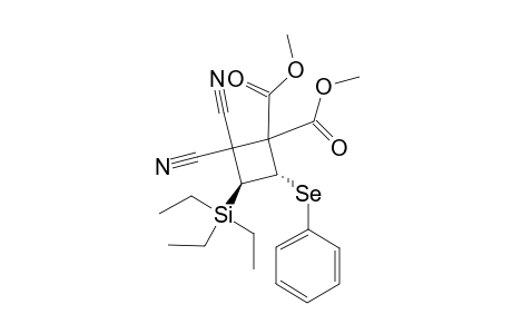 Dimethyl 4,4-Dicyano-2-(phenylseleno)-3-(triethylsilyl)-2,3-trans-cyclobutane-1,1-dicarboxylate
