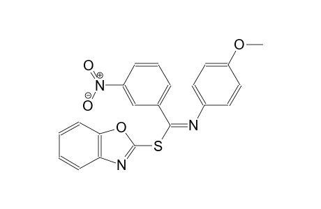 1,3-benzoxazol-2-yl N-(4-methoxyphenyl)-3-nitrobenzenecarbimidothioate