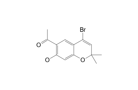 6-ACETYL-4-BrOMO-7-HYDROXY-2,2-DIMETHYLCHROMENE