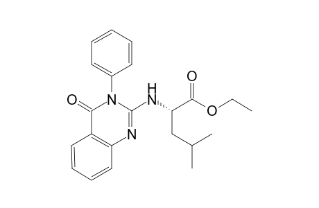 Ethyl N-(4-oxo-3-phenyl-3,4-dihydro-2-quinazolinyl)leucinate