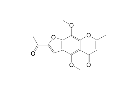 2-Acetyl-4,9-dimethoxy-7-methyl-5H-furo[3,2-g][1]-benzopyran-5-one