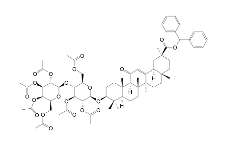 DIPHENYLMETHYL-2',3',6',2'',3'',4'',6''-HEPTAACETYL-BETA-D-GALACTOPYRANOSYL-(1->4)-BETA-D-GLUCOPYRANOSYL-3-O-18-ALPHA-GLYCYRRHETINATE