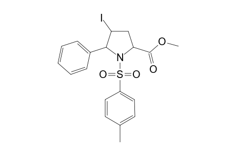 Methyl (2RS,4SR,5RS)-4-iodo-1-(4-tolylsulfonyl)-5-phenylpyrrolidine-2-carboxylate