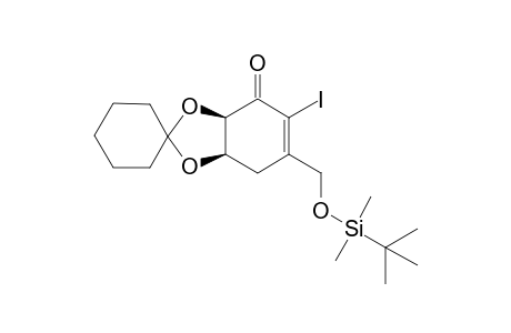 (5R,6R)-3-tert-Butyldimethylsilyloxymethyl-5,6-O-cyclohexylidene-2-iodocyclohex-2-enone