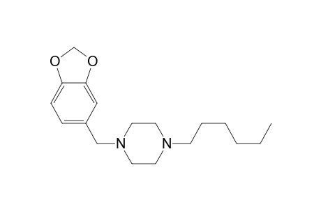 1-Hexyl-4-(3,4-methylenedioxyphenyl)piperazine