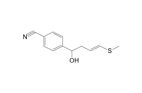 4-[(3E)-1-Hydroxy-4-(methylsulfanyl)-3-butenyl]benzonitrile