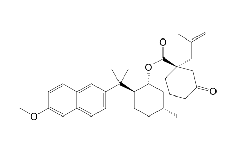 (1R,2S,5R)-2-(2-(6-methoxynaphthalen-2-yl)propan-2-yl)-5-methylcyclohexyl-(1S)-(2-methylallyl)-3-oxocyclohexanecarboxylate