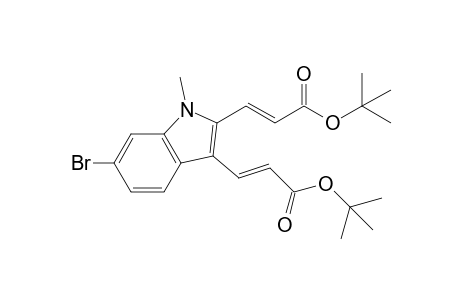 Di(tert-butyl) 3,3'-(6-bromo-1-methyl-1H-indole-2,3-diyl)diacrylate