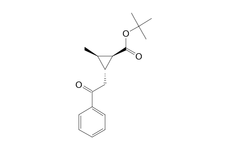 TRANS-(+/-)-TERT.-BUTYL-2-METHYL-3-(2-OXO-2-PHENYLETHYL)-1-CYCLOPROPANECARBOXYLATE