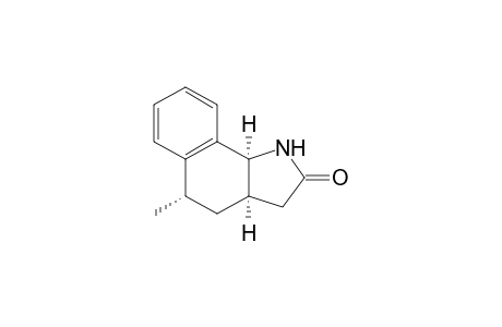 (3a.alpha.,5.alpha.,9b.alpha.)(+-)-1,3,3a,45,9b-Hexahydro-5-methyl-2H-benz[g]indol-2-one