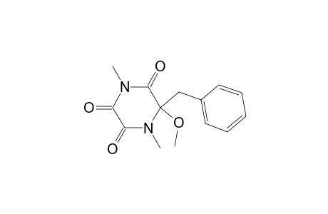 Piperazinetrione, 6-methoxy-1,4-dimethyl-6-(phenylmethyl)-, (.+-.)-