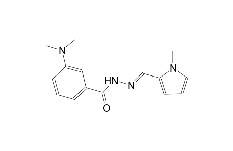 3-(dimethylamino)-N'-[(E)-(1-methyl-1H-pyrrol-2-yl)methylidene]benzohydrazide