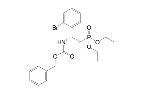 (phenylmethyl) N-[(1R)-1-(2-bromophenyl)-2-diethoxyphosphoryl-ethyl]carbamate