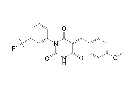 (5E)-5-(4-methoxybenzylidene)-1-[3-(trifluoromethyl)phenyl]-2,4,6(1H,3H,5H)-pyrimidinetrione
