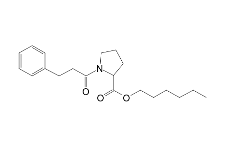 L-Proline, N-(3-phenylpropionyl)-, hexyl ester