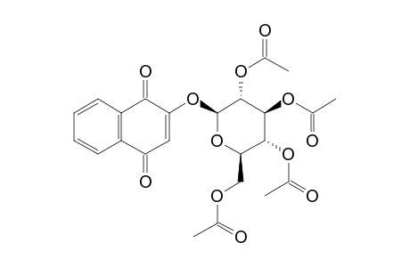 [(2R,3R,4S,5R,6S)-3,4,5-triacetoxy-6-[(1,4-dioxo-2-naphthyl)oxy]tetrahydropyran-2-yl]methyl acetate