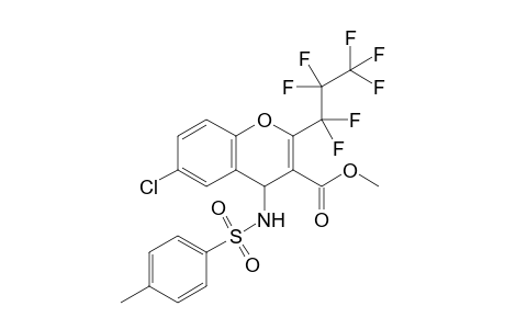 Methyl 6-chloro-2-(heptafluoropropyl)-4-(tosylamino)-4H chromene-3-carboxylate