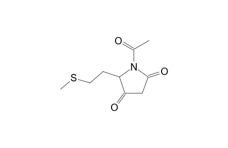 1-ACETYL-5-[2-(METHYLTHIO)-ETHYL]-PYRROLIDINE-2,4-DIONE;KETO-FORM