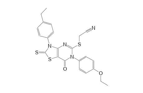 acetonitrile, [[6-(4-ethoxyphenyl)-3-(4-ethylphenyl)-2,3,6,7-tetrahydro-7-oxo-2-thioxothiazolo[4,5-d]pyrimidin-5-yl]thio]-