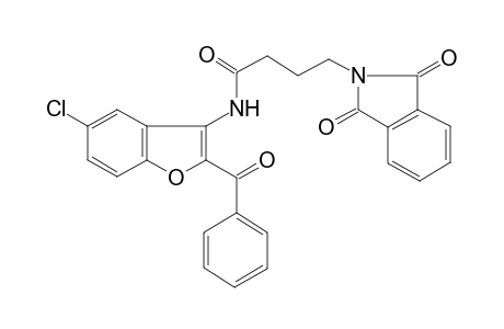 N-(2-benzoyl-5-chloro-1-benzofuran-3-yl)-4-(1,3-dioxo-1,3-dihydro-2H-isoindol-2-yl)butanamide