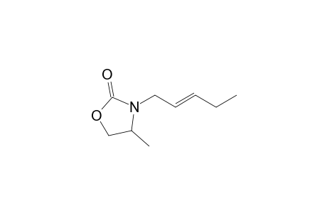4-Methyl-3-(2-trans-pentenyl)-2-oxazolidinone