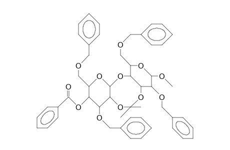 Methyl 4'-O-benzoyl-2,6,3',6'-tetra-O-benzyl-3,2 '-O-isopropylidene-B-cellobioside