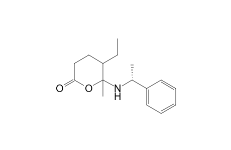 5-Ethyl-6-methyl-6-{[(1R)-1-phenylethyl]amino}tetrahydro-2H-2-pyranone