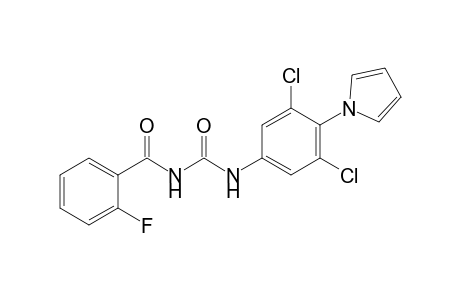 Benzamide, N-[[[3,5-dichloro-4-(1H-pyrrol-1-yl)phenyl]amino]carbonyl]-2-fluoro-