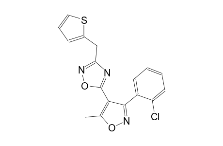 1,2,4-oxadiazole, 5-[3-(2-chlorophenyl)-5-methyl-4-isoxazolyl]-3-(2-thienylmethyl)-