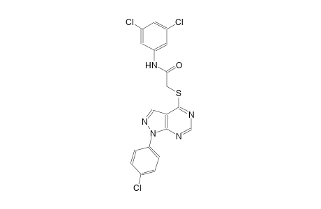 2-{[1-(4-chlorophenyl)-1H-pyrazolo[3,4-d]pyrimidin-4-yl]sulfanyl}-N-(3,5-dichlorophenyl)acetamide