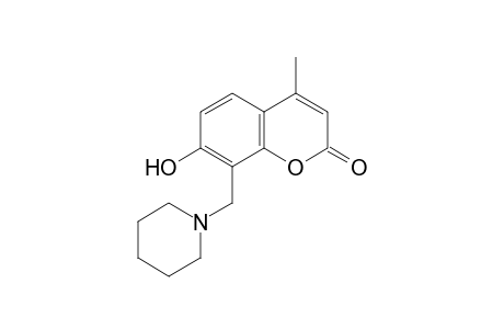 7-hydroxy-4-methyl-8-(piperidinomethyl)coumarin